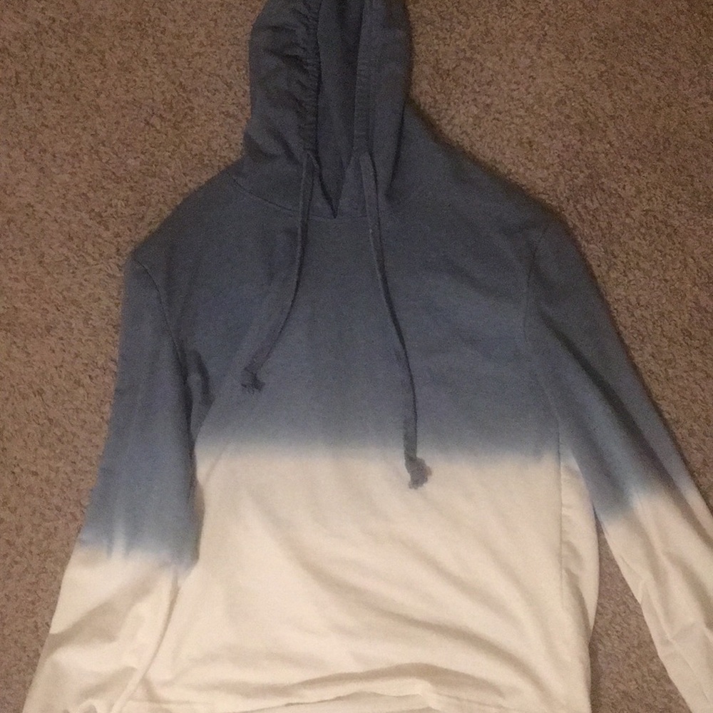A hoodie long sleeve shirt